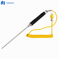 Sonde thermocouple de type K haute précision avec poignée NR-81530B, capteur de température à immersion pour liquides et gaz