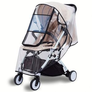 Children's Buggy Weather Shield Non-Toxic Transparent Pushchair Rain <b>Cover</b> for Buggies and Pushchairs with Large <b>Window</b> - Product Image 1
