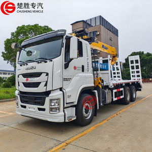 GIGA 6x4 <span class=keywords><strong>Camion</strong></span> à plateau avec grue Grue montée sur <span class=keywords><strong>camion</strong></span> à flèche télescopique hydraulique - Product Image 2
