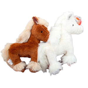 Muñeco de Caballo Pequeño al por Mayor, Lindo Caballo Castaño de Peluche de Felpa de Coral Súper Suave, Juguete de Peluche para Regalo - Product Image 1