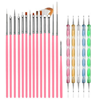 2025 Offre Spéciale Costume Peintures 15 Pièces Double Tête Vis Spot Drilling Nail Brush
