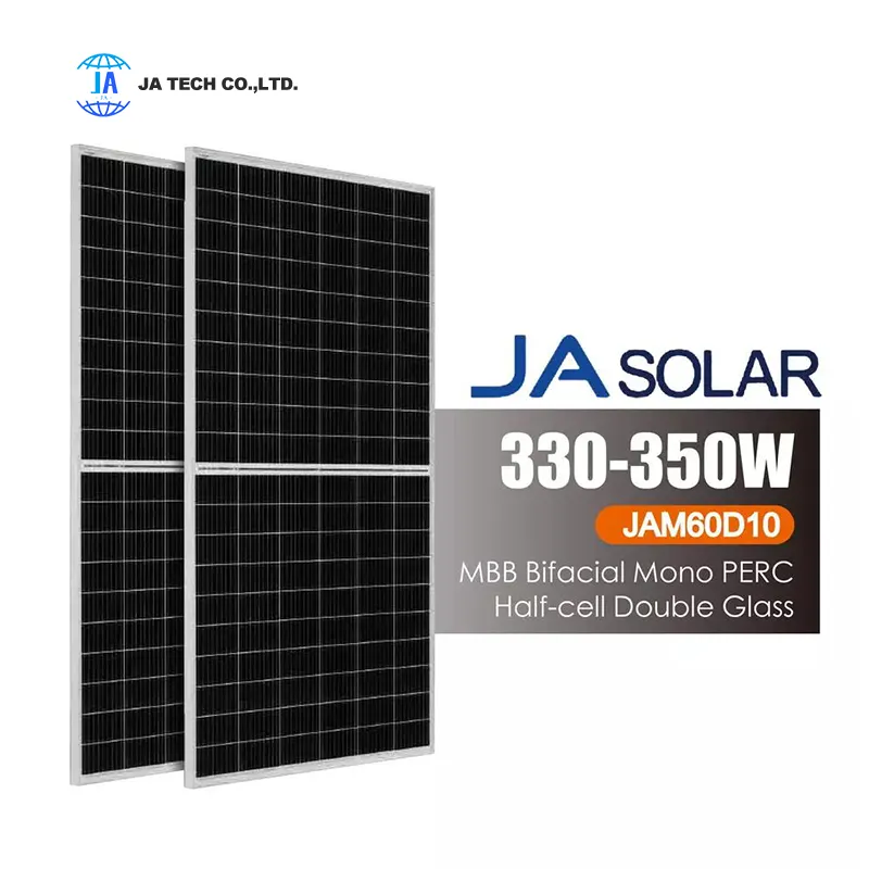 Commercio all'ingrosso ja pannelli solari pv Mono cella JAM60D10 330-350/MB serie pv pannello solare sistema mono perc moduli solari