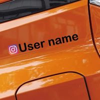 Facebook Instagram logosu, Adınız, Twitter, YouTube, Snapchat, Twitch için Özel Futbol WEB SİTİ, Pencere Çıkartması, Araba Transfer Çıkartması