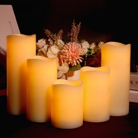 Ensemble de bougies LED Light Symphony, 9 pièces, piliers sans flamme télécommandés pour une organisation d'ambiance complète de la pièce, bougies LED en paraffine