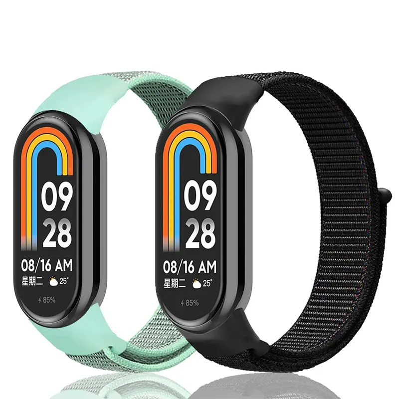 New Arrival Nylon Loop Straps for Xiaomi Mi Band 8 NFC Nylon Replacement Straps for Mi Band 8 Nylon Watch Band for Xiaomi 8