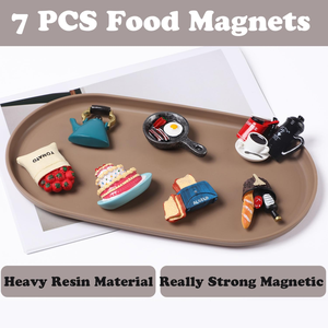 Cute Food Fridge <b>Magnets</b> Traditional Design Eco-friendly <b>Strong</b> Polyresin Custom Shape <b>Magnets</b> for Kitchen Home Decor Office - Product Image 2
