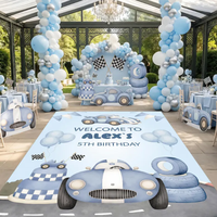 Autocollants muraux personnalisés pour anniversaire, autocollants de fenêtre en PVC, autocollants électrostatiques pour verre