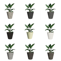 Pots à fleurs décoratifs sur pied, style nordique simple et moderne, pour jardin extérieur, grands pots à fleurs pour arbres d'extérieur