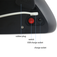Batterie de vélo électrique Dolphin UPP 36V 48V 52V au lithium-ion pour vélos électriques, tricycles, fauteuils roulants, vélos à assistance manuelle, cadre de vélo à tube descendant