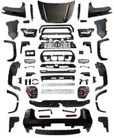 Kit de Carrocería para TOYOTA 4Runner 2010-2024, Actualización a 2025 con Parachoques de PP, Parrilla, Faros LED, Luces Traseras, Capó, Guardabarros, Piezas 4x4