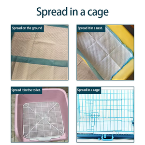 OEM Custom ize 60x60cm <span class=keywords><strong>60</strong></span>*90 Übergroßes Welpen-Töpfchen für das Training von duftenden Einweg-Pee-Mats-Pads mit Kanten barriere - Product Image 6