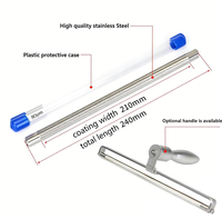 Raclette à film humide de 16 mm de diamètre pour mesure précise de l'épaisseur de revêtement, largeur de revêtement personnalisée, pour extrusion métal-plastique Mayer-rod