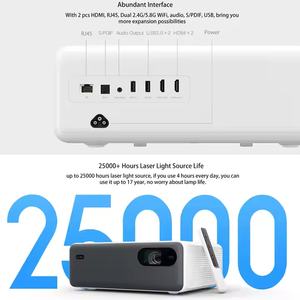 Mijia Laser Light <span class=keywords><strong>1S</strong></span> 1080P Soporte 4K Proyector Full-auto Otros accesorios de juego al aire libre 2400 lúmenes ANSI Video MEMC Beamer - Product Image 2