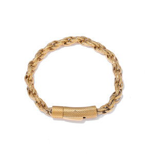 Vente chaude Titane Acier Hommes Fleur Panier Chaîne <span class=keywords><strong>Bracelet</strong></span> <span class=keywords><strong>Couple</strong></span> <span class=keywords><strong>Bracelet</strong></span> - Product Image 5
