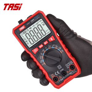 Multimètre numérique TASI TA801C 4000 points de mesure, sélection automatique de la plage, tension AC/DC, courant, résistance, capacité, fréquence, test de continuité - Product Image 1