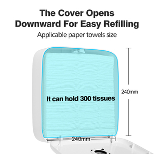 Hiện đại sang trọng nhựa multifold mô Dispenser với khóa hình vuông cho nhà và phòng tắm thương mại sử dụng - Product Image 2