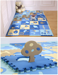 Gạch Nhà Máy Nhà Sản Xuất 30Cm Không Độc Hại Sức Khỏe Đầy Màu Sắc Eva <span class=keywords><strong>Foam</strong></span> Puzzle Mats Playmet Lớn Bé Kids Chơi Puzzle Bò Mat - Product Image 3