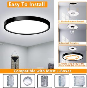 5W 10W 15W IP44 Modern Aluminum Surface Mounted LED <b>Downlight</b> with Touch Switch for Living Room - Product Image 3