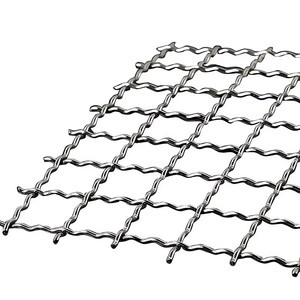 304 Stainless Steel Crimped Wire Mesh Acid <b>Alkali</b> Resistant Woven Screen for Chemical Filtration Aquatic Equipment Guard - Product Image 1