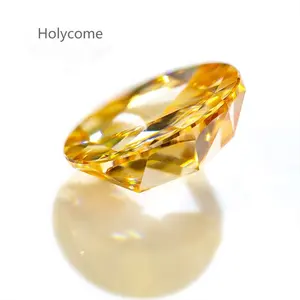 Holycome Wholesale Price Round Shape Plat Rose Flower Jewelry Moissanite Diamond Stones VVS Grade GRA Certificate Top Quality