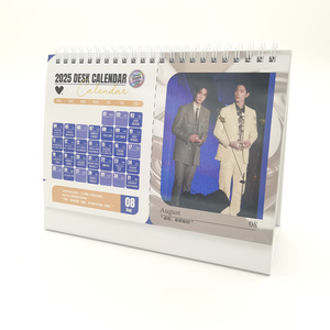 2025 Bán Buôn Tùy Chỉnh Lớn Đôi Cuộn Dây Bìa Cứng Máy Tính Để Bàn Lịch Thiết Kế Mới In Ấn Bàn Đồ Trang Trí - Product Image 4