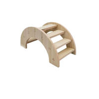 Qbellpet Groothandel Hot Sale Hout Fabriek Aangepaste Massief Hout Kleur Hamster Huis Houten Pet House Windproof Schuilplaats