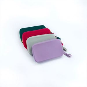 Fashionable Large Capacity Candy Soft Handle Zipper Waterproof <b>Makeup</b> <b>Brush</b> Pouch Travel Portable Stylish Cosmetic Storage <b>Case</b> - Product Image 5