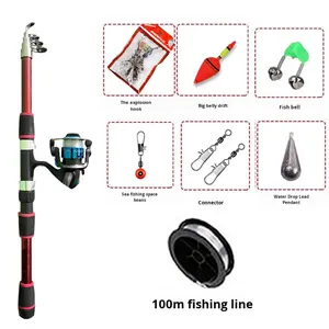 <span class=keywords><strong>Ensemble</strong></span> de cannes à pêche en fibre de verre super résistantes pour la pêche en mer et sur la plage, 5 sections, portables, longue portée, <span class=keywords><strong>ensemble</strong></span> complet, vente en gros - Product Image 5