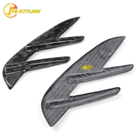 Garniture de carrosserie en fibre de carbone forgée G80, grille d'aération latérale en carbone sec, garniture de phare pour BMW M3 G80 G81 2021+, pièces automobiles
