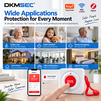 Bouton d'urgence SOS intelligent Tuya WiFi Zigbee sans fil pour personnes âgées avec alerte via application pour la sécurité à domicile