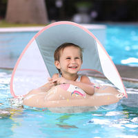 Bouée gonflable pour bébé avec auvent pare-soleil, jouet aquatique