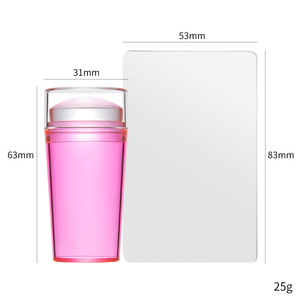 Tamax NAP010 Gabarit de Stamping en Acier Inoxydable <span class=keywords><strong>pour</strong></span> Manucure, <span class=keywords><strong>Pochoir</strong></span> à <span class=keywords><strong>Vernis</strong></span> à Ongles avec Racloir de Sceau - Product Image 6