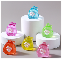 Objet lumineux mini mignon lueur dans la nuit charme résine lapin chine sac aveugle jouet miniature bébé poupée figurine et accessoires