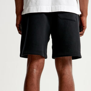 204 bas quantité minimale de commande Logo personnalisé ceinture élastique surdimensionné Shorts hommes Streetwear noir <span class=keywords><strong>coton</strong></span> polaire Shorts - Product Image 4