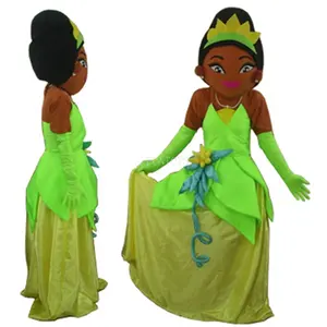 Funtoys Frog Tiana Doll Mascot Costume Princess Cosplay Girl Halloween Christmas Party Fancy Dress For Adult