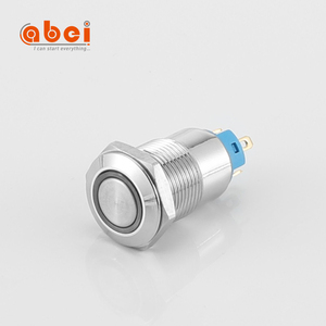 IP67 Waterdichte RVS Metalen Drukknop Schakelaar 12mm Power <span class=keywords><strong>Light</strong></span> Metal Drukknop Schakelaars met Ring LED Verlichting - Product Image 2