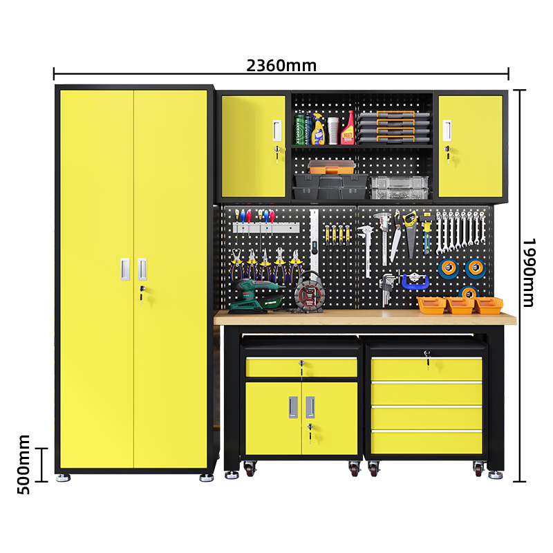 comptoir en bois jaune-3