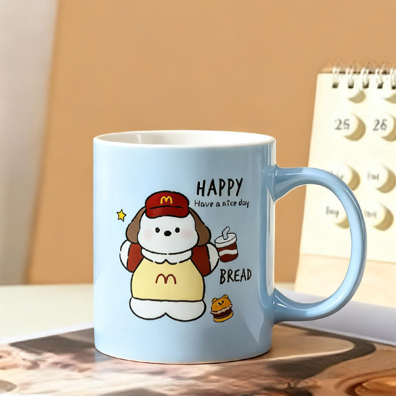 ถ้วยลูกสุนัขสีฟ้า