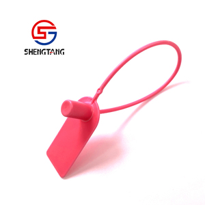 Mini White Pull-<strong>Tite</strong> Security Seals for Packaging 200mm Fixed Length Luxury <strong>Bags</strong> and Clothing Garment Tags with Custom logo - Product Image 1