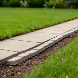 Bordure paysagère en pierre artificielle 46,2 x 2,2 po, marron, petite taille, pour jardin, pelouse, allée - Product Image 2