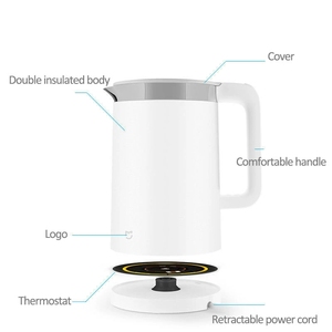 R XIAOMI MIJIA Smart bollitori Pro elettrodomestici da cucina bollitore elettrico acqua <span class=keywords><strong>teiera</strong></span> APP temperatura intelligente costante <span class=keywords><strong>Samovar</strong></span> - Product Image 4