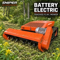 Tondeuse à fléaux télécommandée, tondeuse à gazon électrique sans fil 800 mm, broyeur de verger à batterie