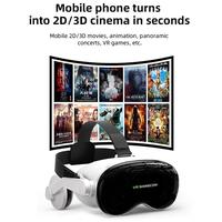 Lunettes VR 3D VR SHINECON G18EB avec écouteurs sans fil pour téléphones de 4,7 à 7,0 pouces 600 °   Myopie réglable 350mAh