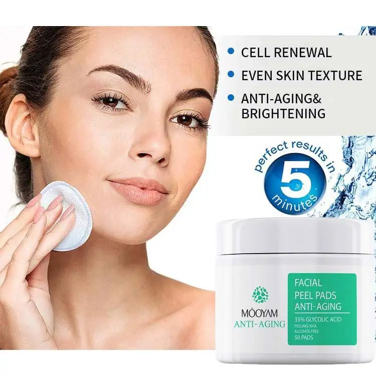 Oem Amazon Hot Koop Private Label Vitaminen B5 C & E Calendula Allantoïne 35% Glycolzuur Peel Voor Donkere Vlekken acne Breakouts