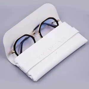 东阳光定制Logo PU皮革软眼镜盒眼镜盒眼镜包装太阳镜包装盒