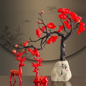 Figura de Ciervo de Resina Hecha a Mano, Adorno con Forma de Animal para Decoración del Hogar, Sala de Estar, Estudio, Regalo Artesanal - Product Image 2