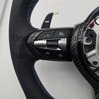 Vente chaude Qualité Fibre De Carbone LED En Cuir pour Roue BMW 3 5 Série F10 F30 F90 F01 F12 M3 M6 E90 Z4 X1 X6 Volant De Voiture