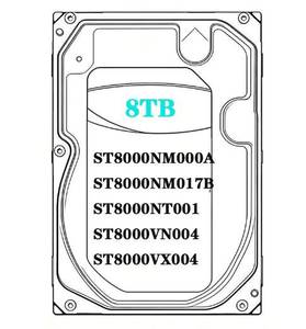 ST8000NM000A ST8000NM017B ST8000NT001 ST8000VN004 ST8000VX004 ฮาร์ดดิสก์ไดรฟ์ 8TB HDD สำหรับกล้องวงจรปิด - Product Image 1