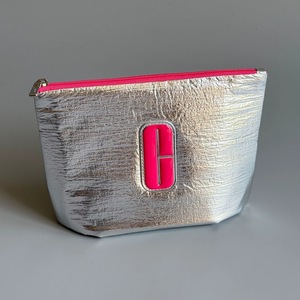 Bolsa de Maquillaje Impermeable de Nailon con Revestimiento Metálico, Cierre Plateado Brillante, Bolsa de Almacenamiento de Cosméticos de Viaje para Mujer - Product Image 6