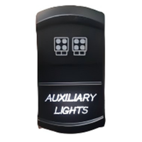 Interrupteur à bascule pour feux auxiliaires, 5 broches, laser marche/arrêt, lumière LED blanche, 10A 24V 20A 12V, pour voiture et bateau